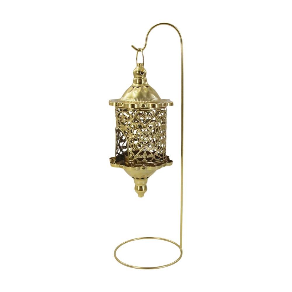 Romantic Hollow Metal Candlestick Vintage Candle Holder Aromatherapy Candle Base Living Room золотой
