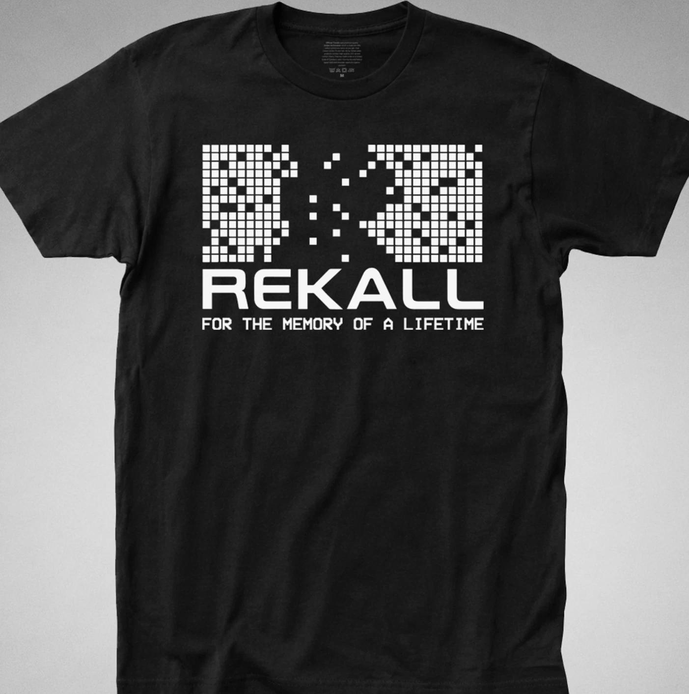 REKALL T-SHIRT tee TOTAL RECALL movie sci fi memory Arnold Schwarzenegger 1990 XXXXL