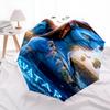 Blue Aliens Water Automatic Umbrella - Suitable Travel Outdoor Portable Umbrella Birthday Gift Daily Essentials