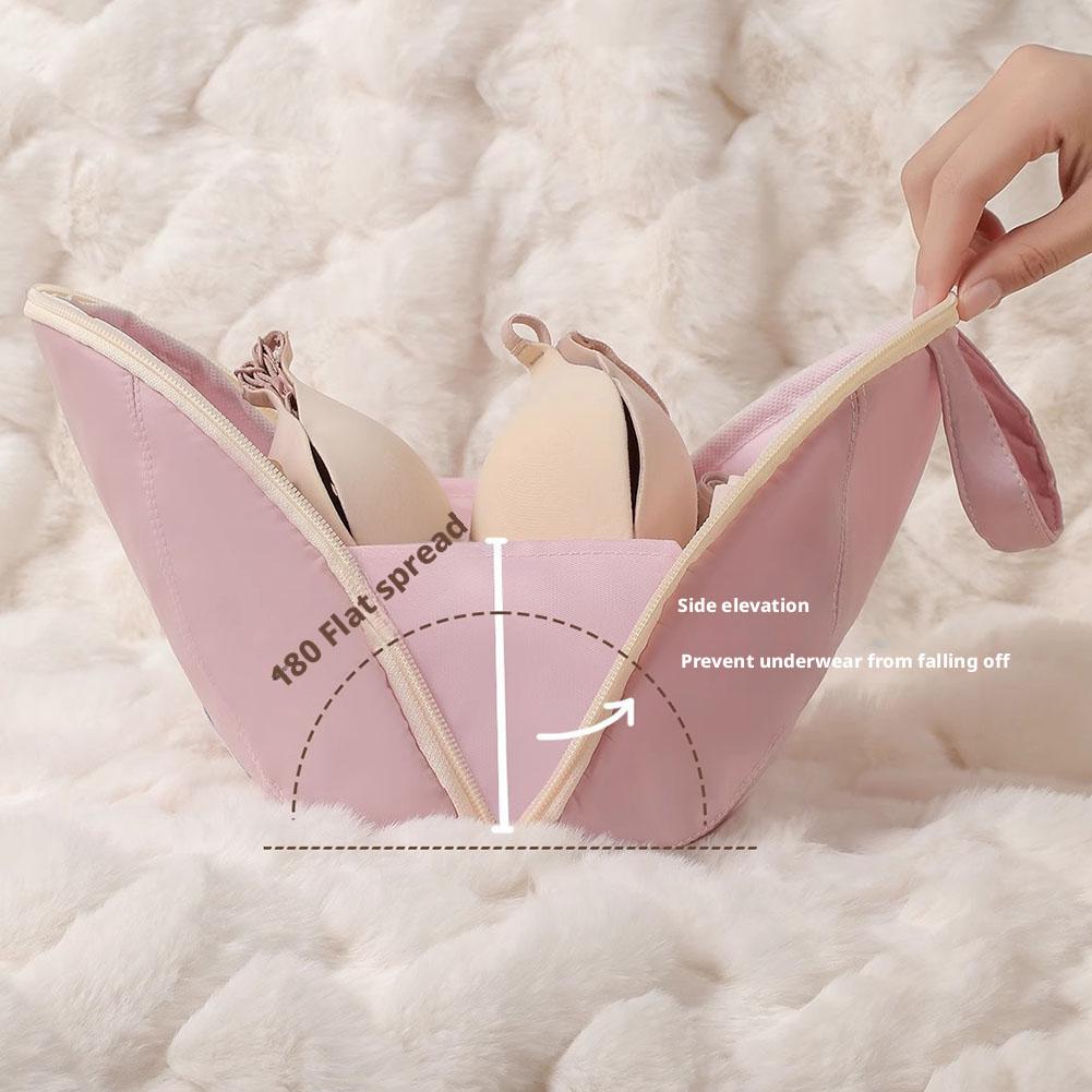 1pc Polyester Fiber Travel Bag for Underwear, Socks, Bra, Handheld Portable Organizer for Intimate Apparel, Ball Shaped