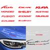 GDZJ3 Vinyl Car Logo Headlight Eyebrow Sticker Decor Accessories Auto Styling For Ford Mustang Focus Kuga Mondeo Fiesta  Escape Edge