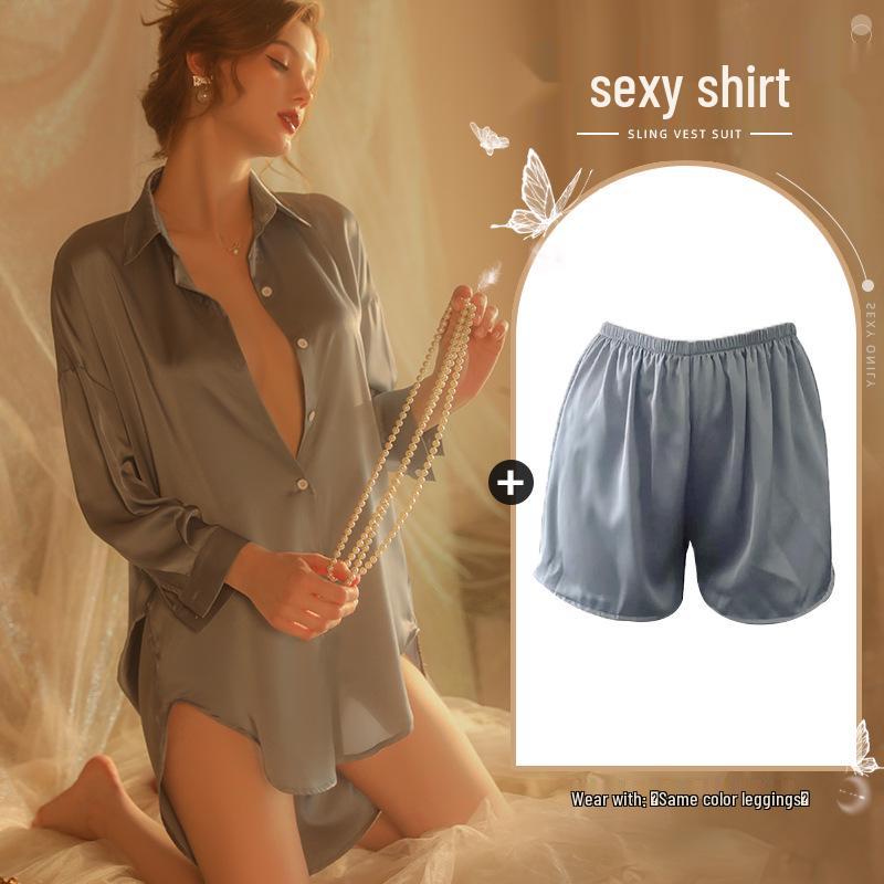 Xianyi Women's Sexy Boyfriend Style Summer Pajamas: Thin, High-End, Plus Size, Wearable Outside.