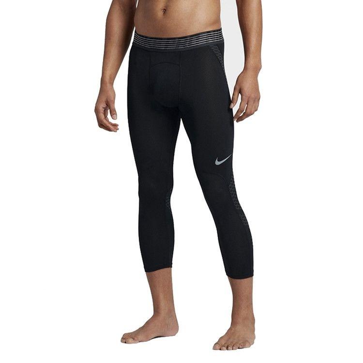 Nike Brand Logo Design Casual Mid Waist Slim Fit Sports Long Pants Men Bottoms Black 828164-010