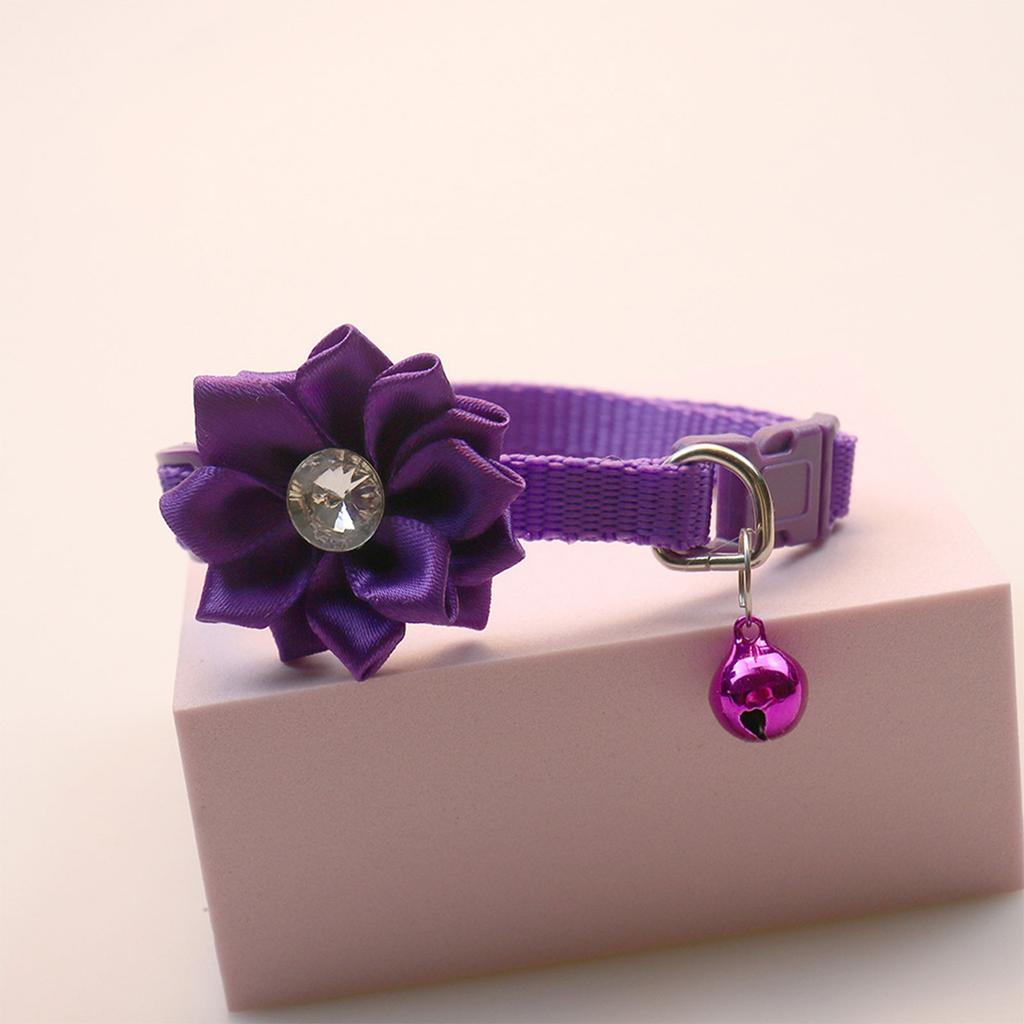 Cat Wedding Collar with Crystal for Small Medium Girl Dogs Cat Dog Breakaway Collar Necklace Wedding Costumes