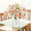 Artificial Flowers Silk Roses Wedding Brial Bouquet Vase Home Room Wreath Decora Festival Garland Scrapbooking Fake Hydrangea