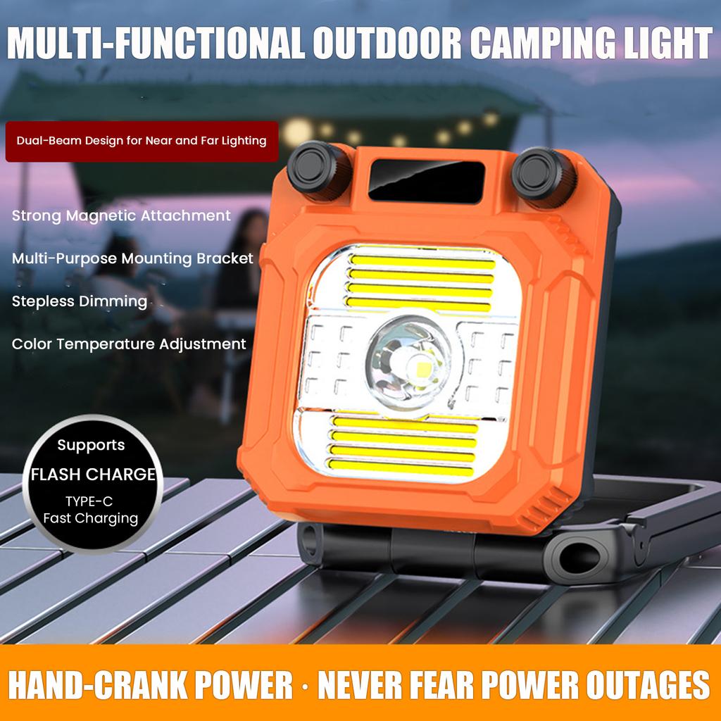 Hand Crank LED Camping Lantern Rechargeable Mini Flashlight Camping Light for Outdoor Emergency Lamp