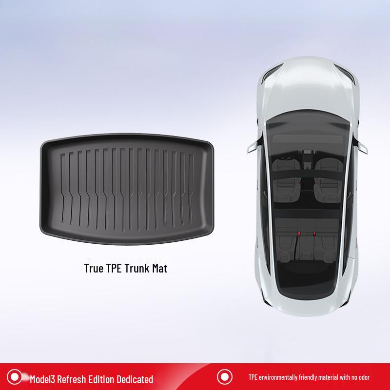 Upgraded TPE Trunk Mat Set for Tesla Model Y3 - Front & Rear Trunk, YL Interior Accessories