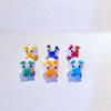 Colorful Glass Pig Figurine Handcrafted Miniature Animal Collectible Ornament for Artistic Display in Homes and Offices