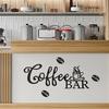 Μεταλλική Επιγραφή Coffee Bar Ρουστίκ Σφυρήλατο Σίδερο Coffee Bar Κρεμαστή Διακόσμηση Τοίχου Εύκολη στην Εγκατάσταση Εξαιρετική Κατασκευή Τέχνη Τοίχου για Καφέ