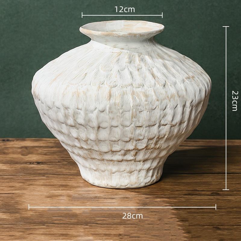 Kaba Seramik Vazo Fırında Dönüşmüş Porselen Vazolar Vazo Çiçek Düzenleme Aksesuarları Çin Tarzı Retro Kavanozlar