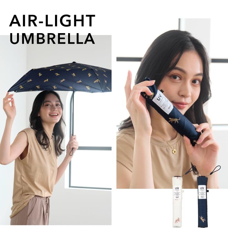 Leopard Tiger Mini Navy Folding Perfect for and and Cute for Retro Animal Product Wpc. Air-Light & Umbrella, Ultra-Lightweight Umbrella, 55cm, 115g,