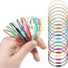 10Pcs Colorful Stainless Steel Luggage Tag Wire Clips Anti-Loose Secure Holders for Travel Suitcase Backpack Office Use
