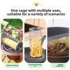 Outdoor Portable Camping Picnic Rotating Rolling Upgrade Grill Cage