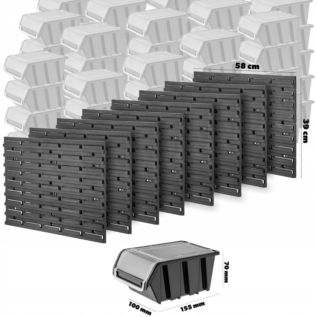 KADAX Workshop Board Wall 232x78cm 180 Pcs