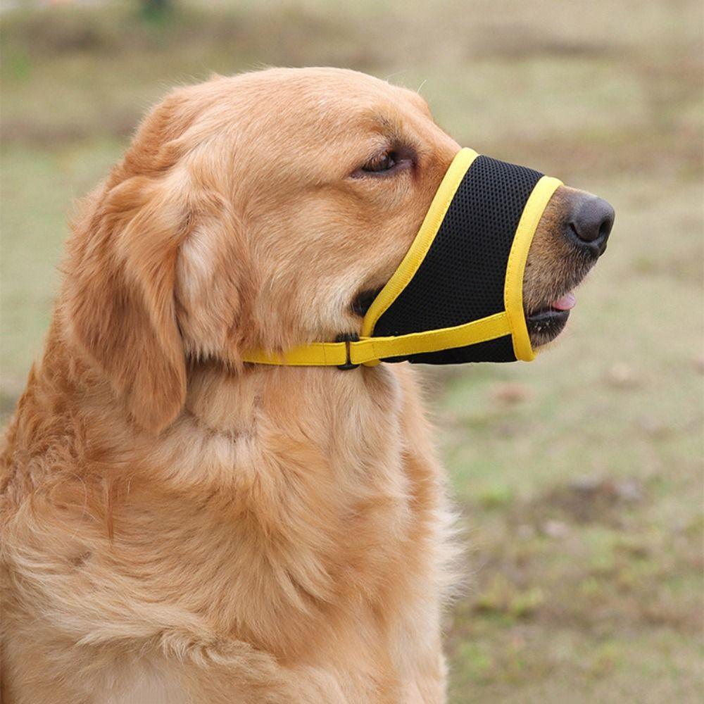 Adjustable Anti Barking Dog Muzzle Soft Pet Mouth Cover Dog Anti-Barking Mouth Cover  Outdoor