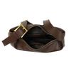 YUYULA Leather Crossbody Bag, Cowhide Handbag, Large Capacity, Coffee Color