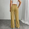 Women's Casual Business High-Waisted Loose Straight Wide-Leg Suit Pants