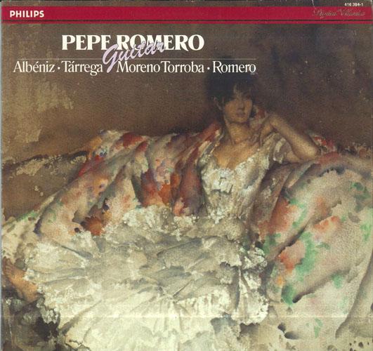 

LP Record PEPE ROMERO Works For Guitar 4163841 PHILIPS 1986 Netherland Classical Used