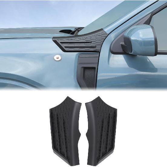 

Aunginsy Upper Fender Air Vent Panel Trim Cover Compatible with Ford Maverick 2022-2025, Car Hood Left & Right Side Cowl Body Armor Corner Guards матовый черный