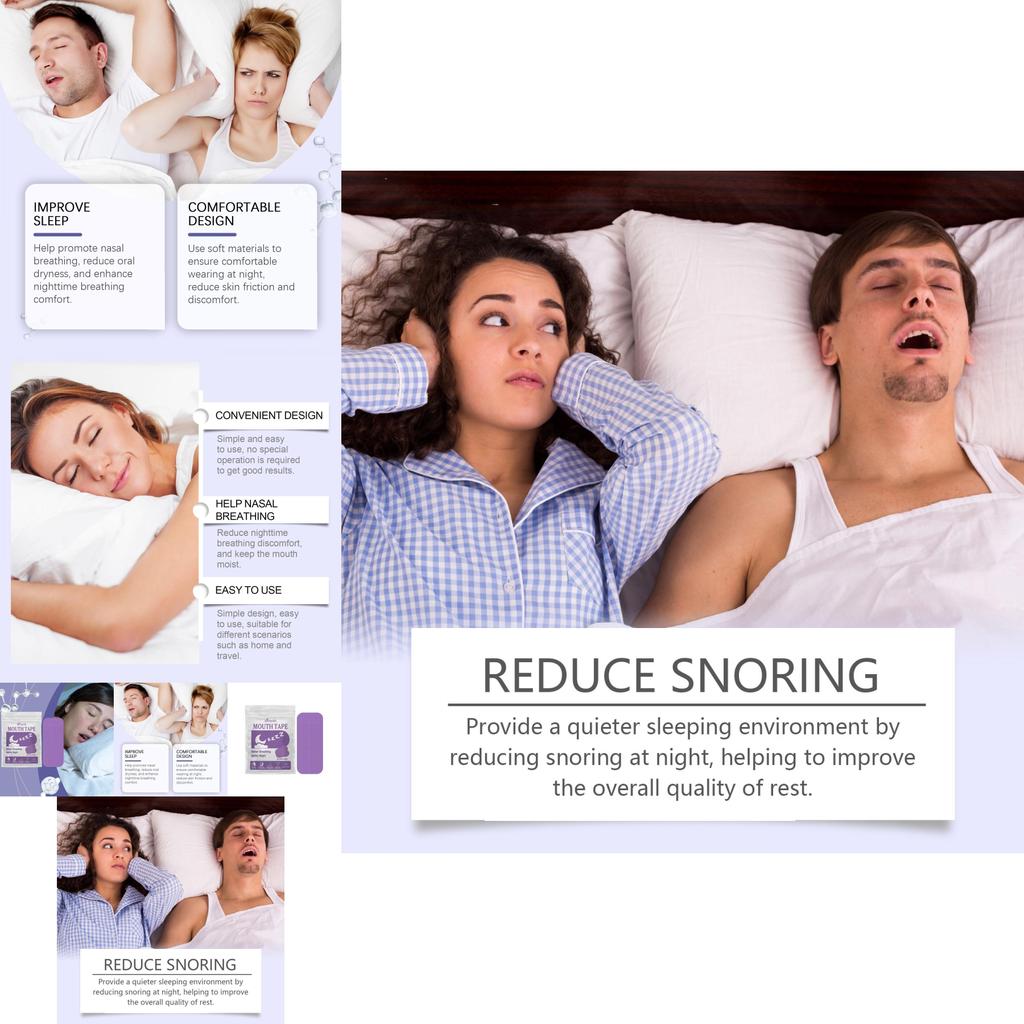 Ximonth Anti Snoring Sleep Patches For Peaceful Rest With Gentle Comforting Care In 30 Pieces