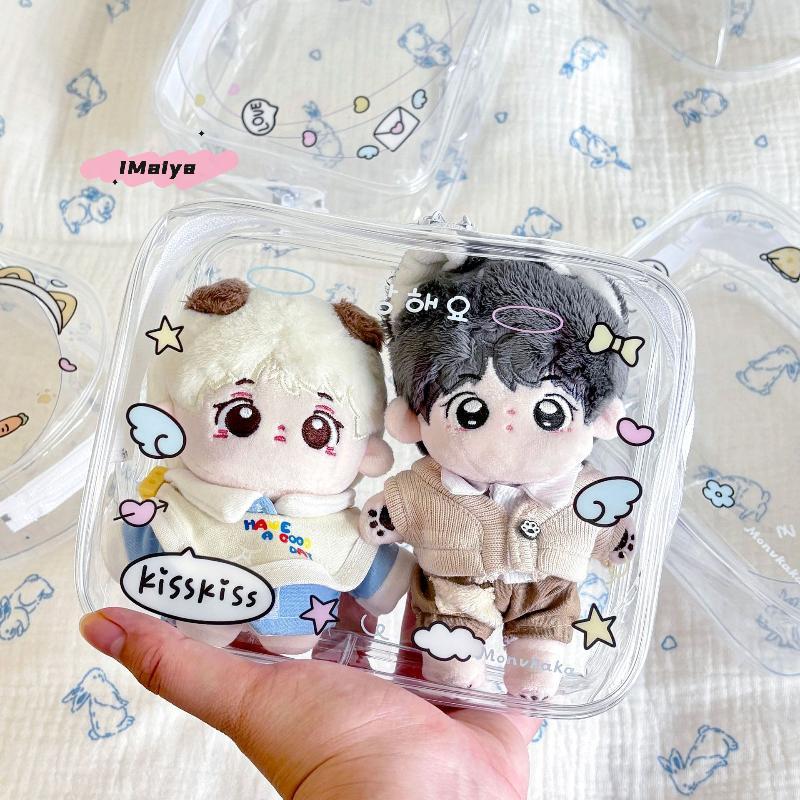 M-PVC Storage Pouch Transparent Portable Storage Bag Heart-Shaped Storage Bag Lightweight Transparent Organizer For Luggage Bag
