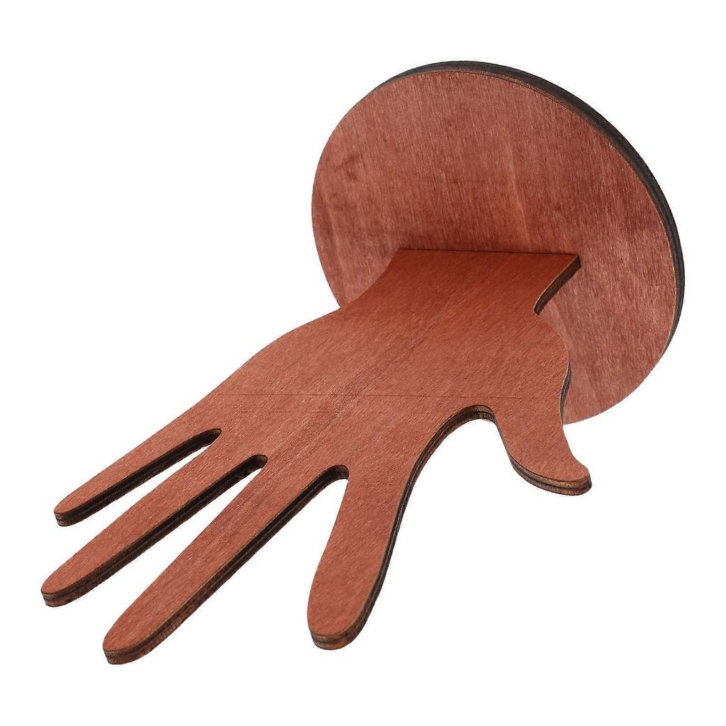 Jewelry Display Stand Brown Hand Shape Storage For Home Store Decorative Jewelry Holder 1Set