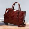 European & American Fashion Crocodile-Pattern Mother-Daughter Bag 3-Piece Set Large-Capacity Multi-Functional Embossed Handheld Shoulder Crossbody Bag