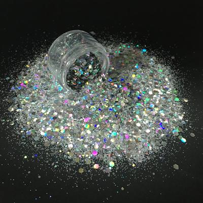 Holographic Chunky Glitter Bulk Mixed Nail Art Glitter Powder for Professional Nail Design Craft Supplies Festival Party Decor