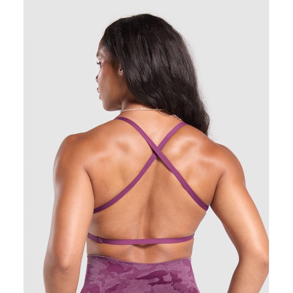 

Gymshark Спортивный бюстгальтер Adapt Camo Cross Back цвета пурпурный фиолетовый нежно-фиолетовый B1c5c Pb0v XS