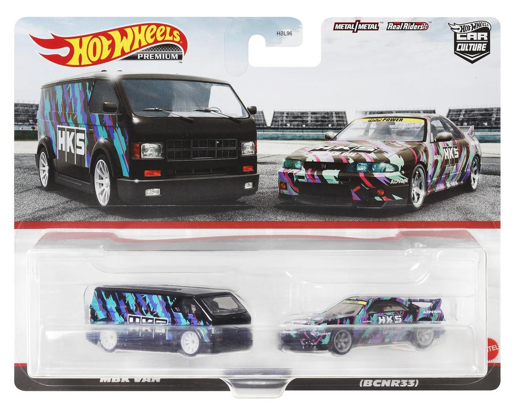 Hot Wheels Premium 2 Pack Nissan Skyline MBK Van Years Old and HKF53 GT-R (BNCR33) / [3 Up]