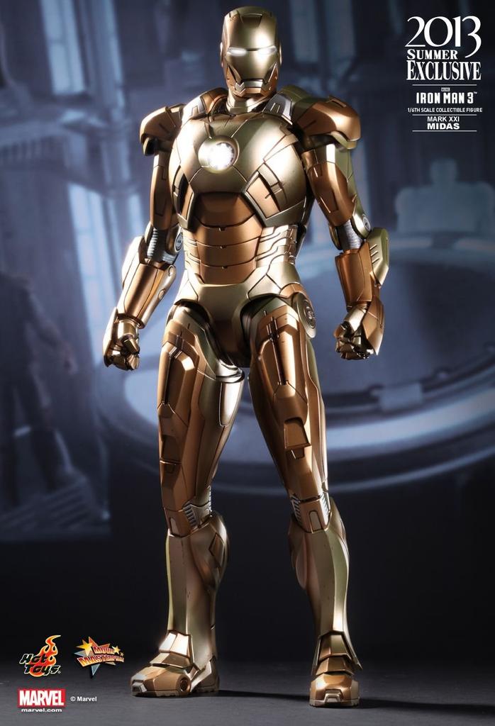 Movie Masterpiece Iron Man Scale Figure Iron Man Mark 21 Midas 1/6