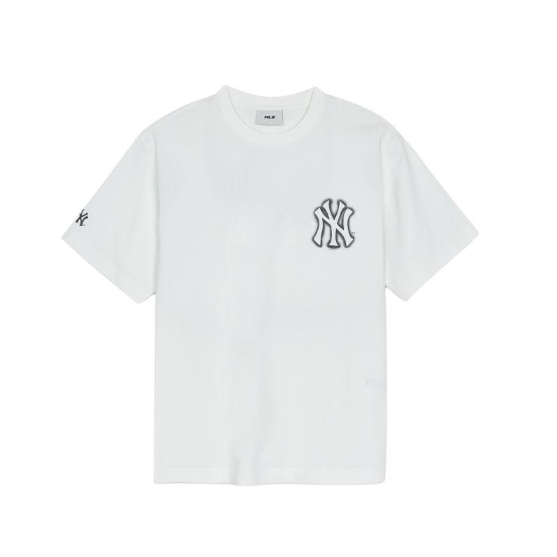 New MLB Basic New York Yankees T-Shirt Unisex White 3ATSB0353-50WHS