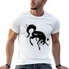 Black Many Eyed Goth Cat T-Shirt Basic Tee Shirt for Everyday Outfit