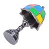 Dollhouse Desk Lamp Zinc Alloy Miniature Table Accent Lamp for Micro Scene Decoration Black