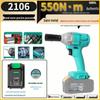 High Torque Rechargeable Electric Impact Wrench 2106 with Lithium Battery for Auto Repair & Woodworking
