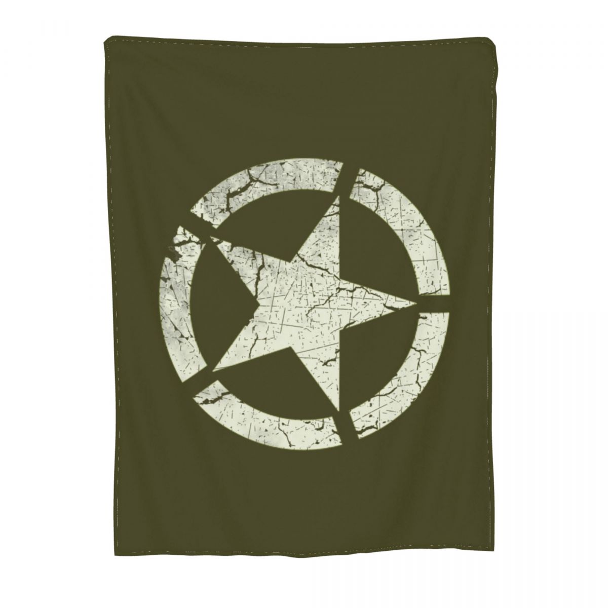 Vintage US Army Star Emblem Camouflage Blanket Flannel Decoration Camo Multifunction Lightweight Thin Throw Blankets 75x90cm