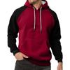 Men's Colorblock Sweatshirt Hoodie Men's Sports Large Size Casual Sweatshirt