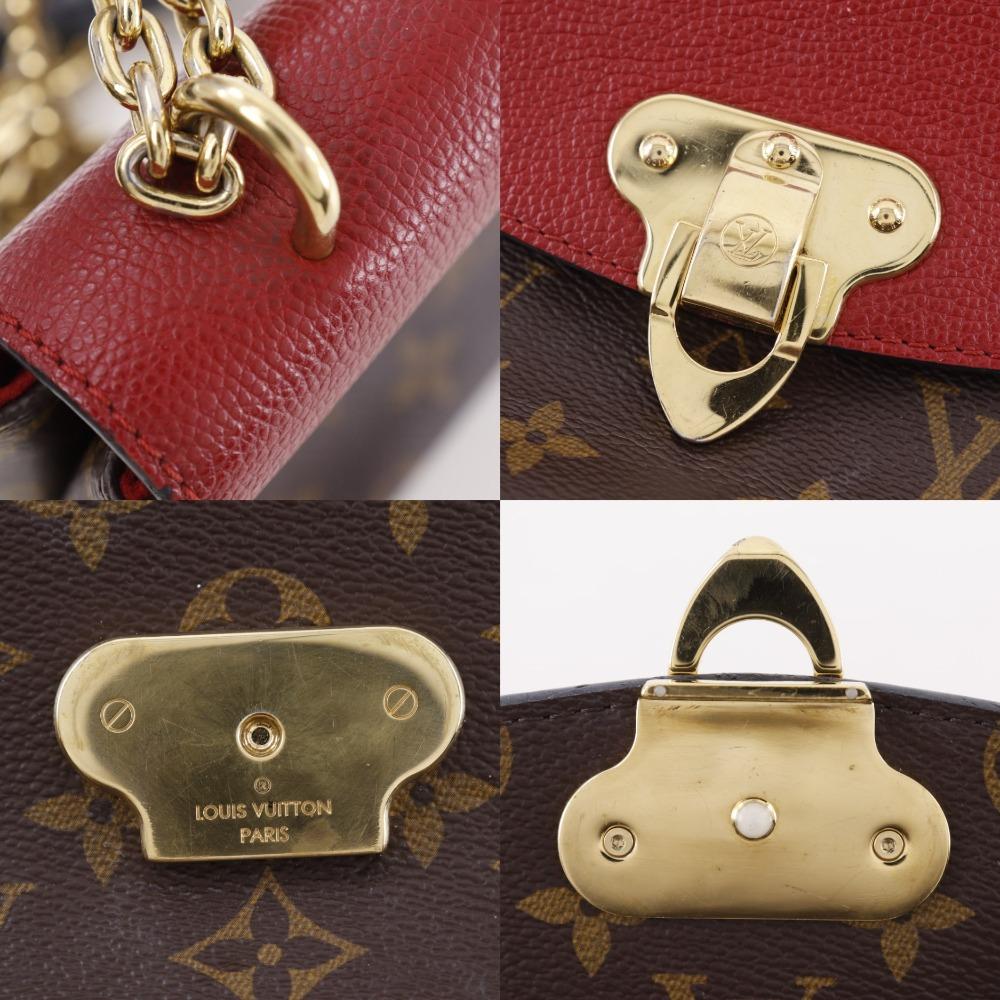 LOUIS VUITTON Sun Praseed Shoulder Bag M43713 Slys Brown / red Monogram canvas Women Used