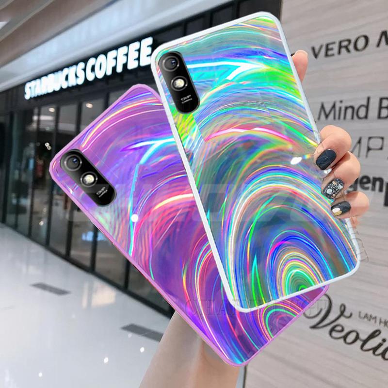 Buy Fashion Rainbow Mirror Case For Xiaomi Redmi 9A Note 9S