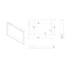 Frame for LUCY 14 insert flange width: 35mm