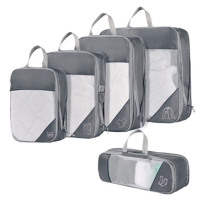 Five-Piece Travel Storage & Compression Bag Set for Clothes