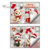 Creative Christmas Gift for Kids Cute Cat Static Glass Sticker, Waterproof PVC Window Decal Holiday Decoration, Home Decor Ornaments Removable
