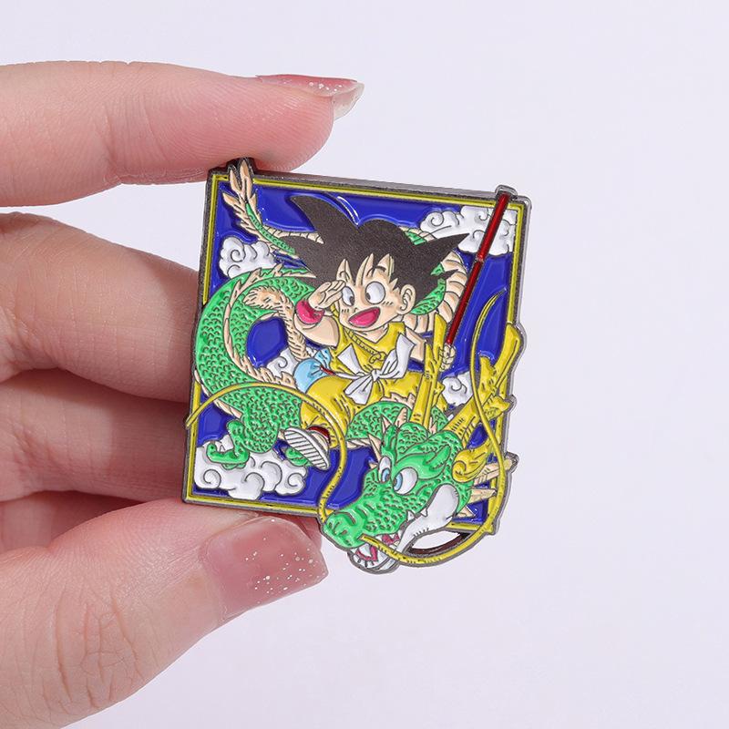 Comic Monkey Dragon Creative Enamel Brooch Pin Art Badge Jewelry Decorating Accessories