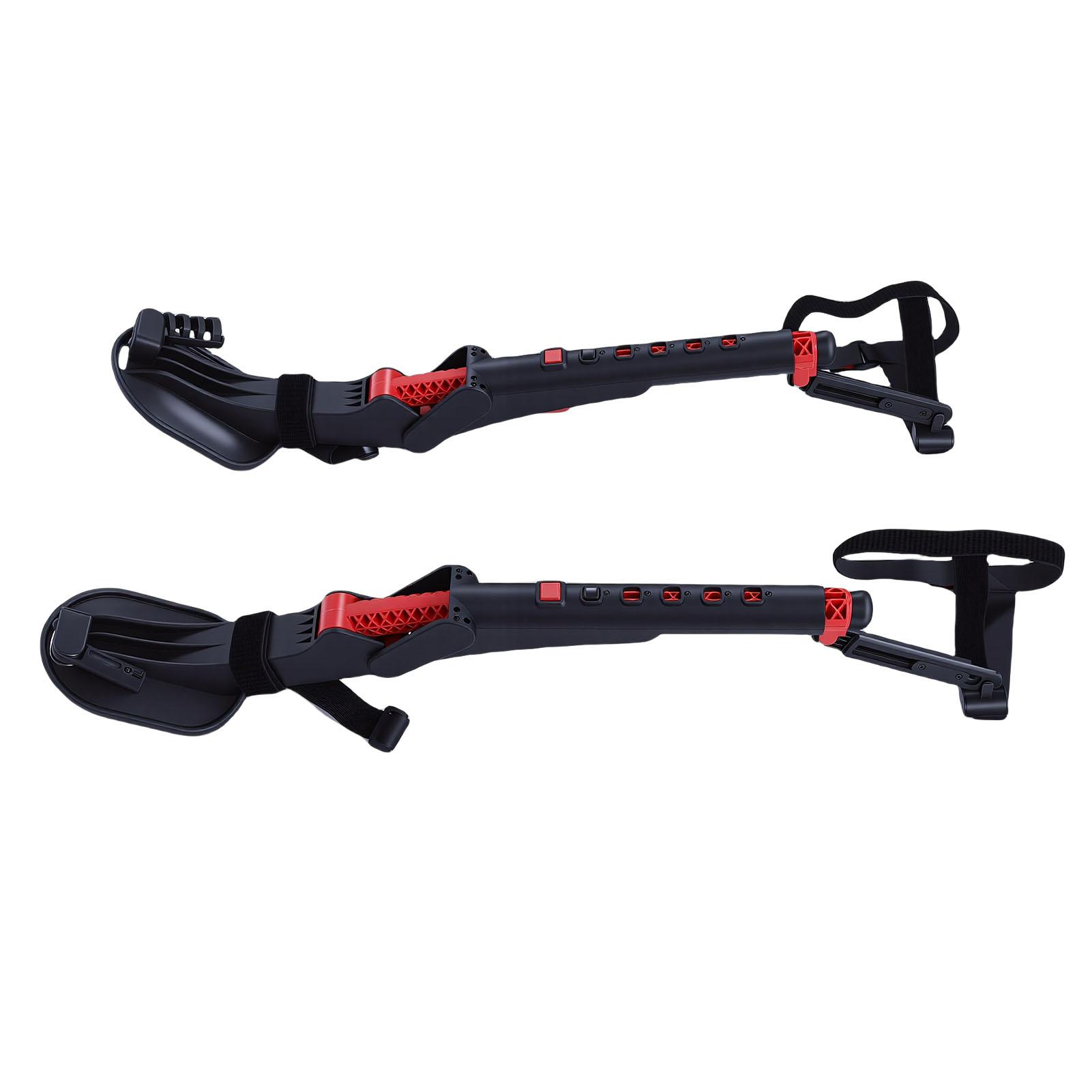 Wearable Chairless Seat 5 Level Height Adjustment Portable Exoskeleton Seat for Fishing Factory Work Woodworking Black