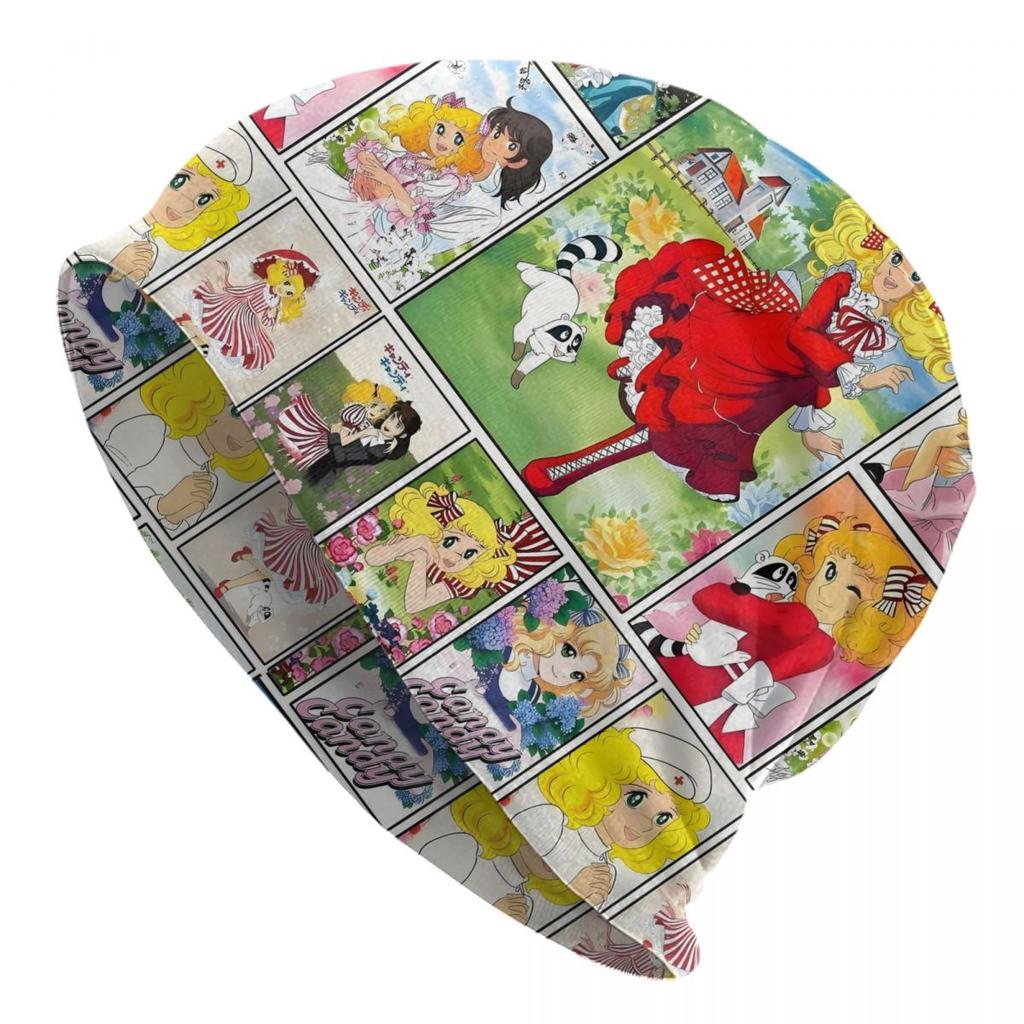 Candy Candy Candice Anime Unisexga Girl Bonnet Homme Hip Hop Knitted Hat For Warm Winter Cartoon Nime And Terence Beanies Caps