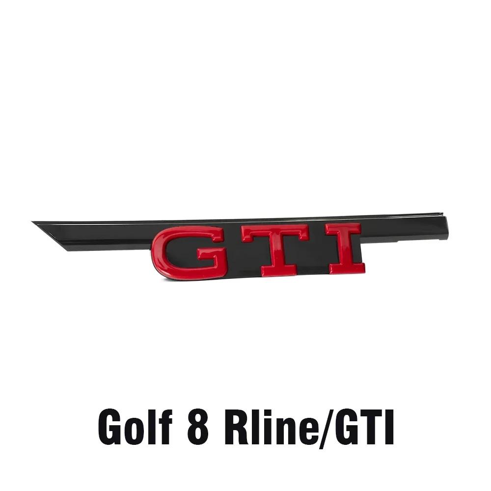 

VW 2026 Hot 1pcs ABS GTI GTD Badge Decoration Car Front Hood Grille Replacement Type For Volkswagen VW Golf 8 Rline GTI Auto Acc