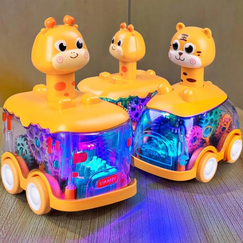Animal Car Baby Toys for 1 2 Year Old Boy Press and Go Car Luminous Toys Toddler Pull Back Cars for Kids Boys Girl Birthday Gift