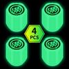RFG3 4PCS Luminous Car Tire Valve Cap Fluorescent Night Glowing Decor For Buick Century Excelle XT Excelle GT Verano Encore enclave