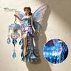 Boho Country Style Home Decorations Fairy Wall Lamp, Resin Sconce with Warm LED Glow for Bedroom Unique Crafts Living Room Room, Vintage Rustic