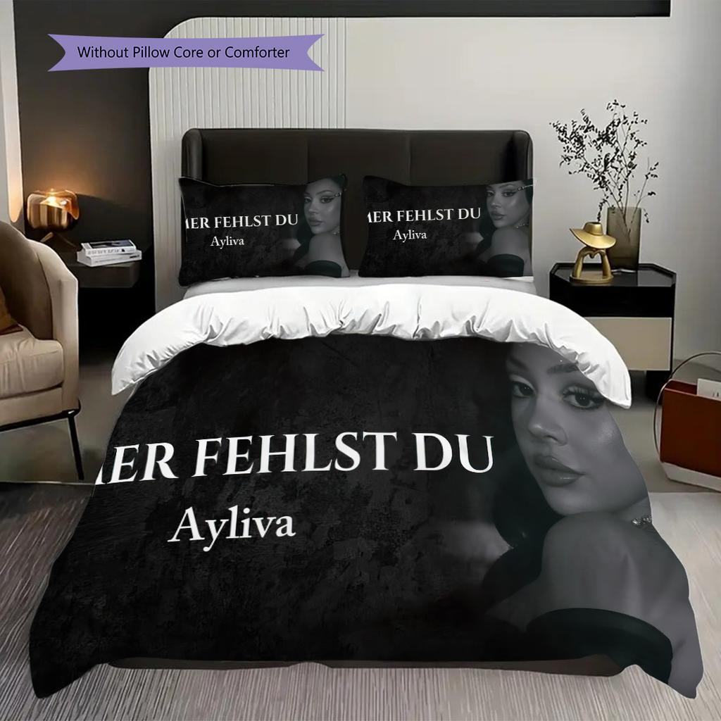 Musician Ayliva Bedding, Duvet Cover, Pillowcase, Home Decoration, Birthday Gift (1 * Duvet Cover+2 * Pillowcase, Coreless)